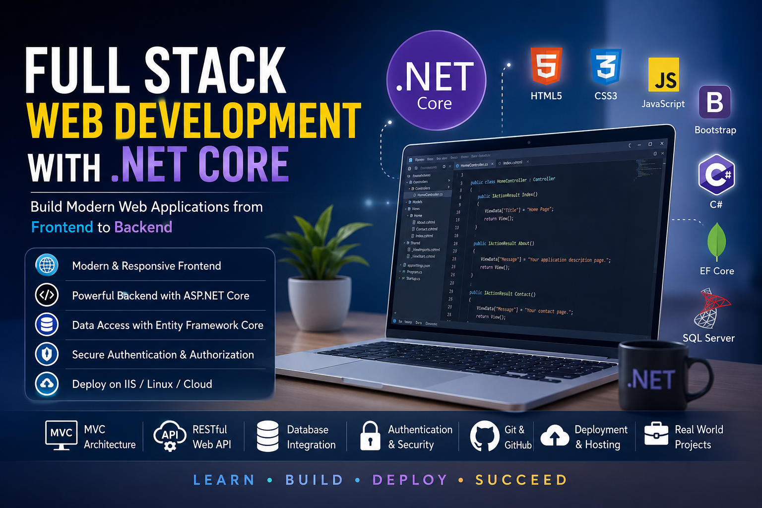Full Stack Web Development with .NET Core thumbnail